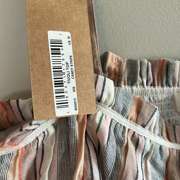 New with tags Soludos Tivoli top in Candy Stripe - Picture 2 of 7